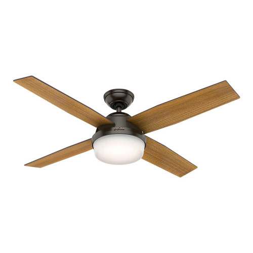 52-Inch Ceiling Fan with Light and Handheld Remote