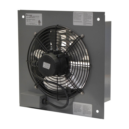 8-Inch Standard Wall Exhaust Fan, 360 CFM, 2-Speed, Single-Phase