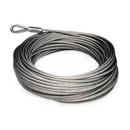 Plastic-Coated Galvanized Cable, 82-Ft Roll for Fabric Ducting