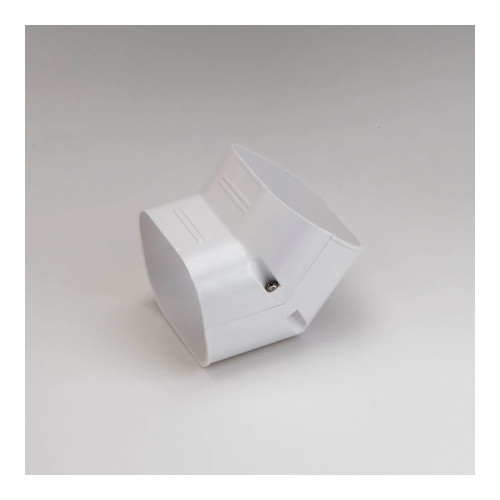 100 mm 45-Degree Vertical Line Set Cover Elbow, White