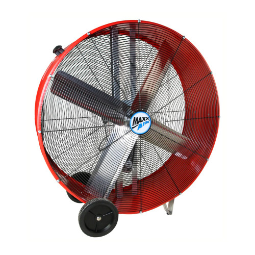 36-Inch Direct-Drive Portable Barrel Fan, Red