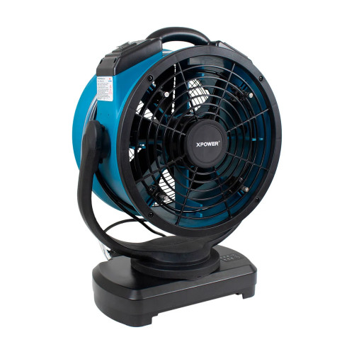 14-Inch Portable Oscillating Outdoor Misting Fan with Water Pump and Hose