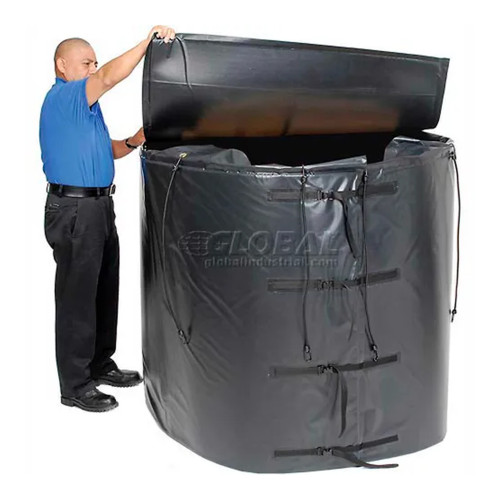 Insulated 250-Gallon Steel IBC Tote Heating Blanket, 120V