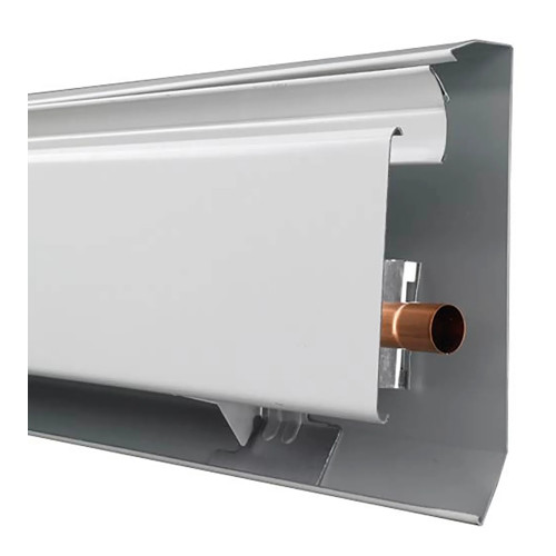 8-Foot Hydronic Complete Baseboard Heater, White