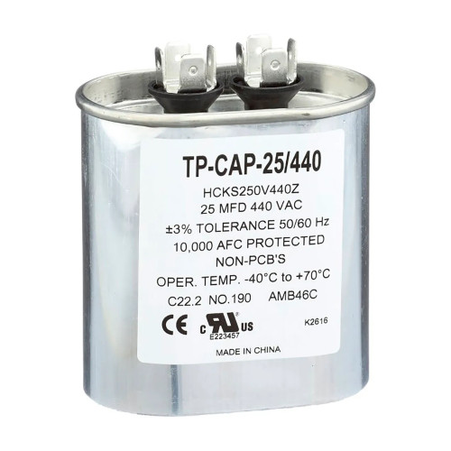25 MFD 440V Oval Run Capacitor