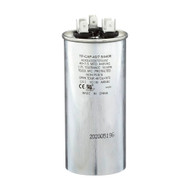 Round silver 40 + 7.5 MFD 440V motor-run capacitor