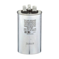 Silver 25 + 5 MFD 440V round run capacitor
