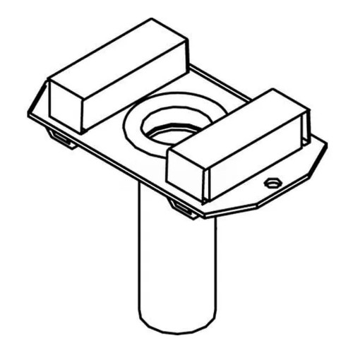 1-Gang Poke-Through Conduit Housing Assembly, 3/4 Inch