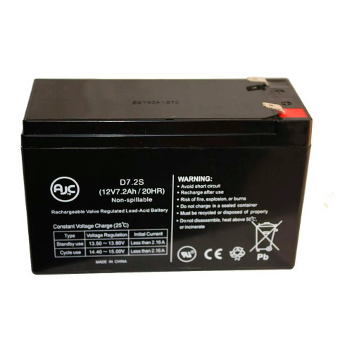 12V 7Ah Sealed Lead Acid Alarm System Replacement Battery - Model AJC-D7S-C-0-160193