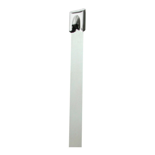 27-Inch Stainless Steel Cable Ties, 150 lb., Silver, 100-Pack