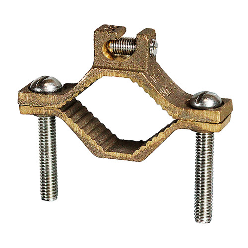 Bronze Bare Ground Clamp with Lay-In Lug, 1-1/4 in. to 2 in., 5-Pack
