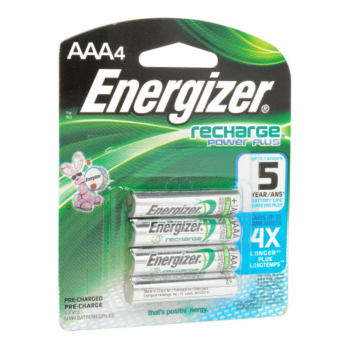AAA NiMH Rechargeable Batteries, 4-Pack
