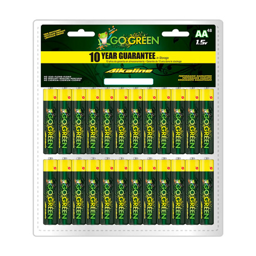 AA Alkaline Batteries, 1.5V, 48-Pack