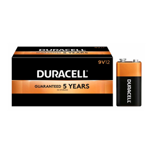 Alkaline 9V Batteries, 12-Pack
