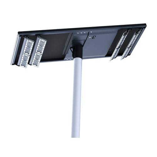 Dual-Head Solar LED Area Light, 150W, Black