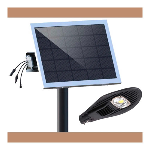 Solar LED Area Flood Light with Detachable Cobra Head, 60W, 7,500 Lumens