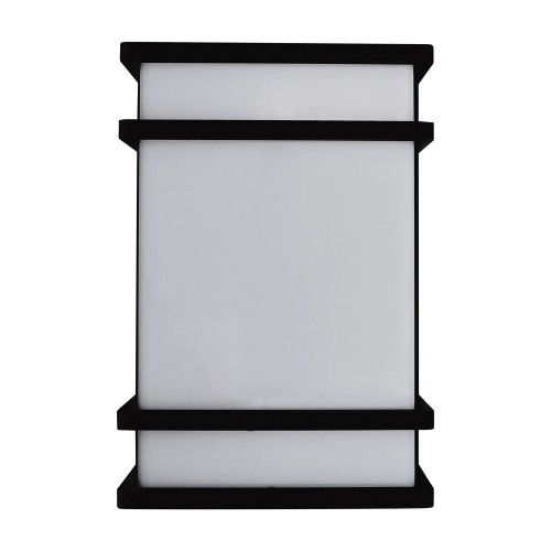 15W LED Square Wall Sconce, Black, 3CCT Selectable