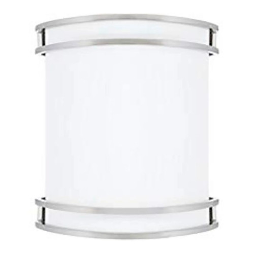 15W Adjustable-CCT LED Half-Cylinder Wall Sconce, Brushed Nickel