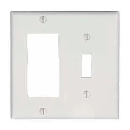 Almond 2-Gang Toggle and Decora/GFCI Wall Plate