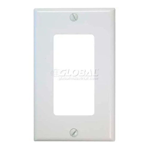 White Wall Switch Plate for Wireless Rocker-Style Transmitter Switches