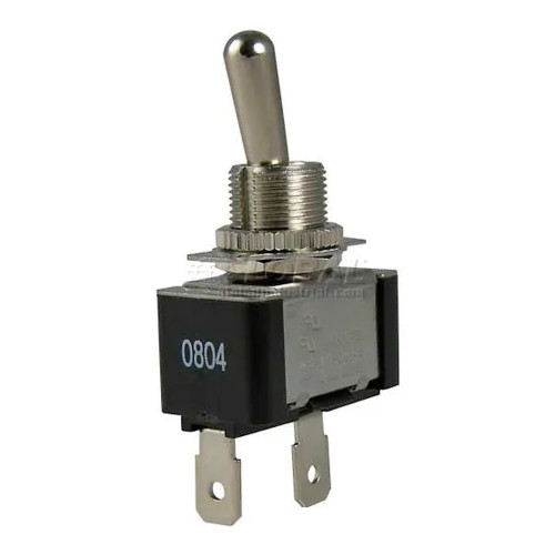 SPST On/Off Toggle Switch, 20A, 125 VAC, Spade Terminals