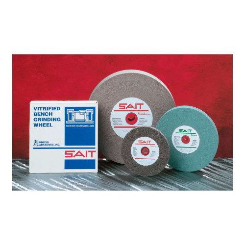 6-Inch Aluminum Oxide Vitrified Bench Grinding Wheel, 36 Grit