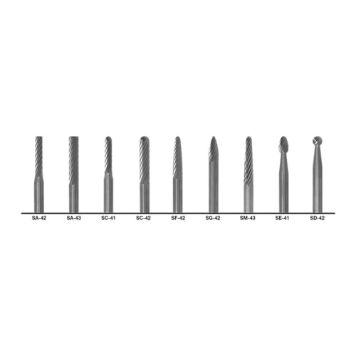 9-Piece Double-Cut Burr Set