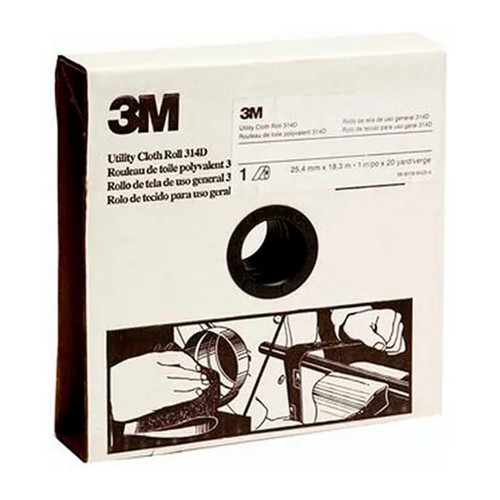 P400 Aluminum Oxide Utility Cloth Roll, 1-1/2 in. x 20 yd