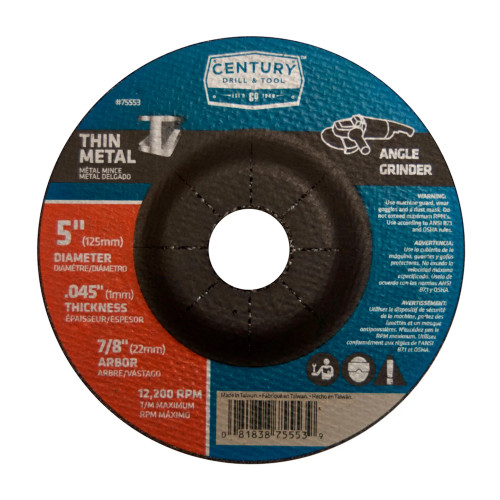 5 in. Type 27 Aluminum Oxide Depressed Center Grinding Wheel