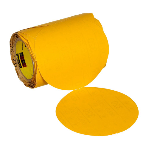 Gold PSA Abrasive Disc Roll, 6 in. Diameter, 400 Grit, 600 Discs