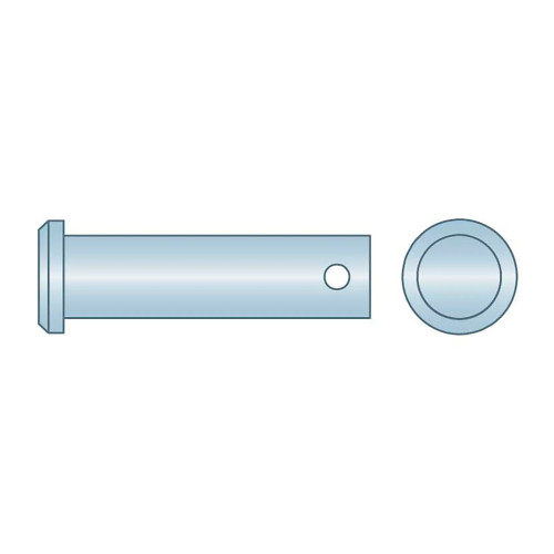 3/4 in. x 6 in. Low-Carbon Steel Clevis Pin, Clear Zinc Finish