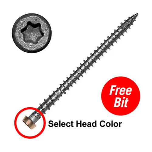 #10 x 2-3/4 in. Red Stainless Steel Star Drive Composite Deck Screws, 1,750-Pack