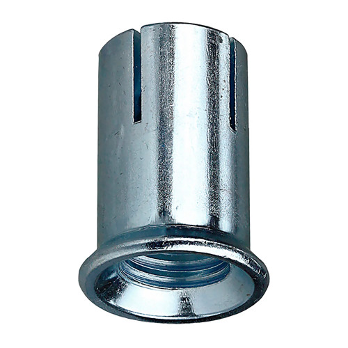 Mini Drop-In Anchors, 1/4-20, Carbon Steel, 100-Pack
