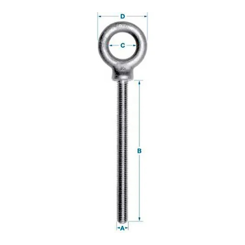 Shoulder Eye Bolt, 1/2-13 Thread, 4-1/2 in. Shank
