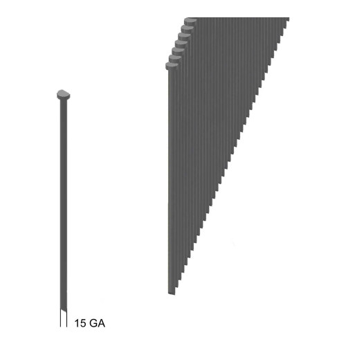 15-Gauge 2-1/2 in. 33-Degree 304 Stainless Steel Angled Finish Nails, 4,000-Pack