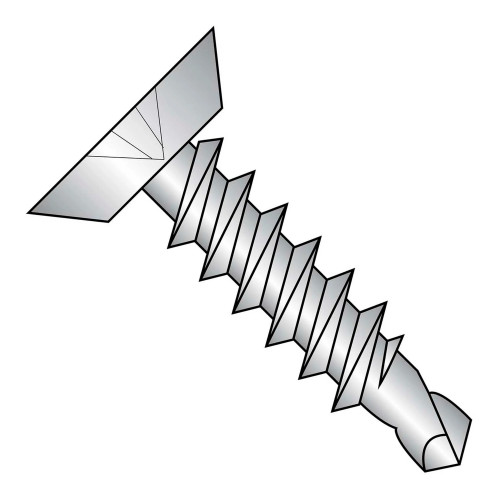 #6 x 3/8 Phillips Flat Undercut Full-Thread Self-Drilling Screws, 5,000-Pack
