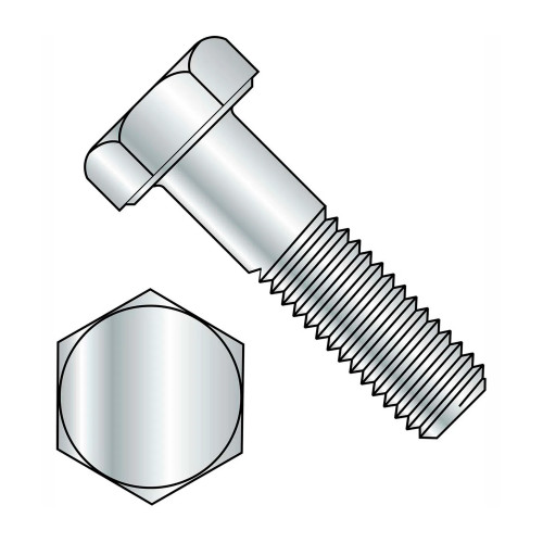 1/4-20 x 1 in. Grade A Steel Zinc CR+3 UNC Hex Bolts, Pack of 100