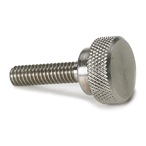 Stainless Steel Precision Shoulder Thumb Screw, M5 x 0.8, 9mm Thread, Pack of 5
