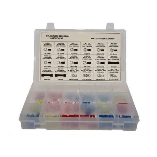 156-Piece Nylon Wire Terminal Assortment