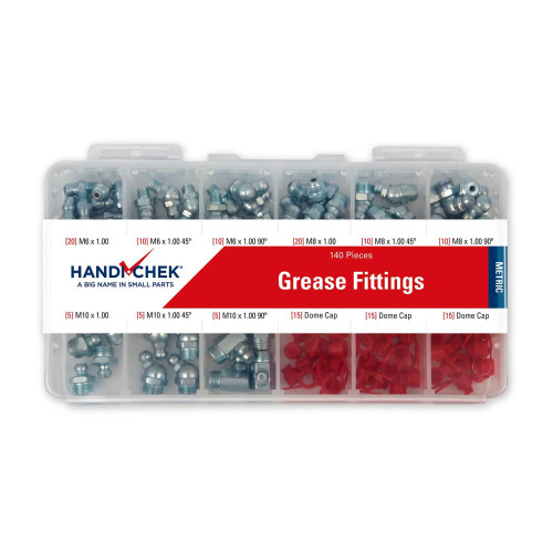 140-Piece Metric Grease Fitting Assortment