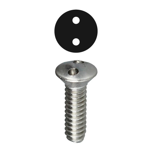 Tamperproof Oval Head Wall Plate Screws, #6-32 x 1/2 in., 100 Pack