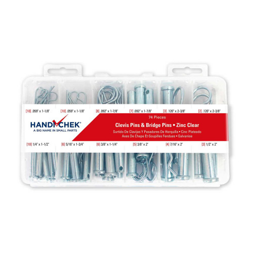 74-Piece Clevis and Bridge Pin Assortment