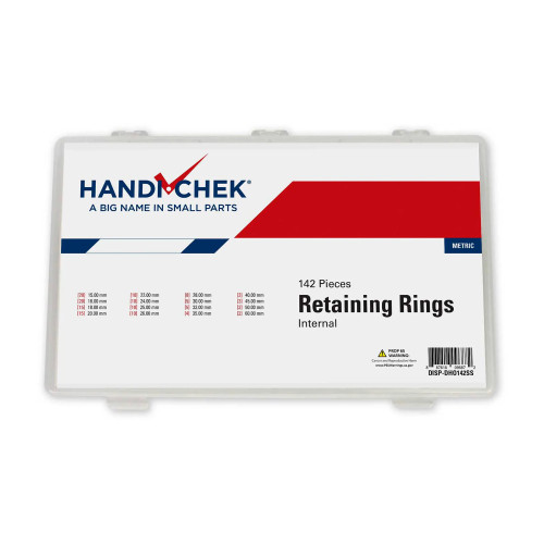 Metric Internal Housing Ring Assortment, 142 Pieces