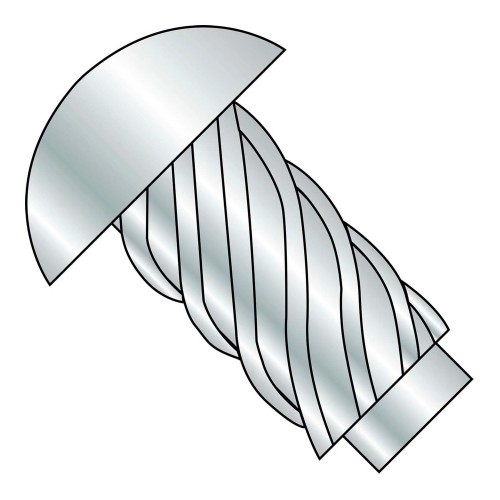 #4 x 1/4 Round Head Type U-Drive Screws, Zinc Bake, 10,000-Pack