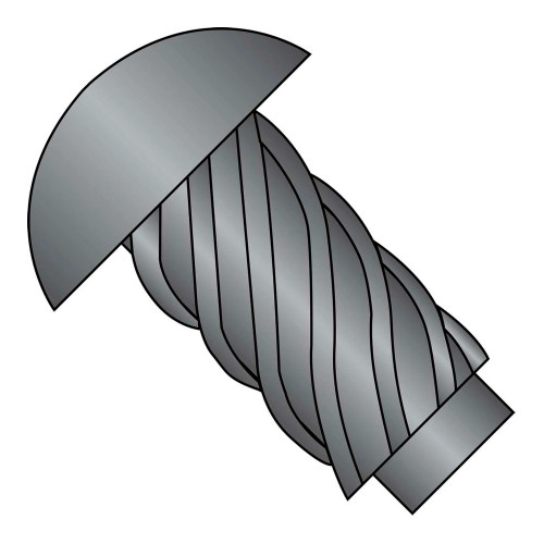 #14 x 1/2 in. Round Head Type U Drive Screws, Black Oxide, 3,000-Pack