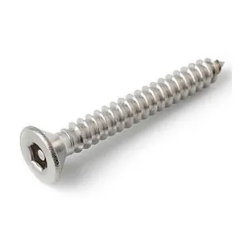 #14AB x 2 in. Flat Hex Socket Security Sheet Metal Screws, 100-Pack
