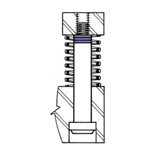 12 mm ID x 16 mm OD x 0.50 mm Shoulder Screw Lengthening Shim, 25-Pack