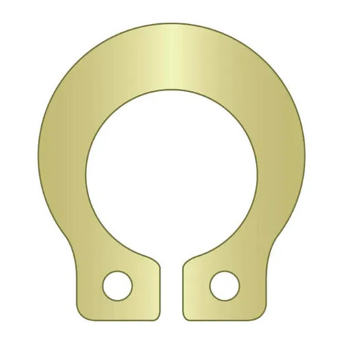 1/4 in. Grooveless External Snap Ring, Standard Duty, Zinc Yellow, 100-Pack