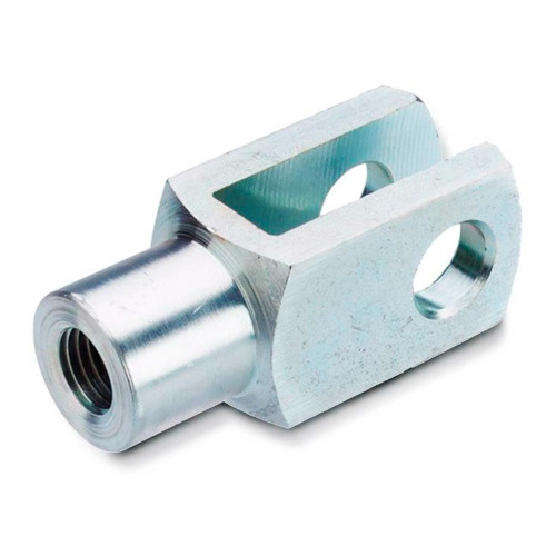 Zinc-Plated Steel Clevis Fork Joint, 5/16 in. Fork Spacing - Model 71752-B5/16-32-5/16X24-ST