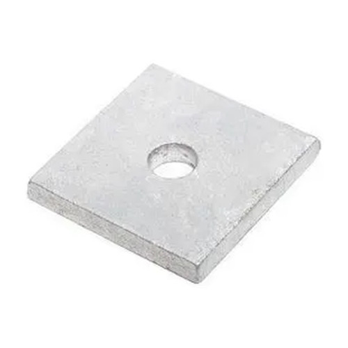 1 in. Square Steel Plate Washer, 3/8 in. Thick, Hot-Dip Galvanized, 10-Pack